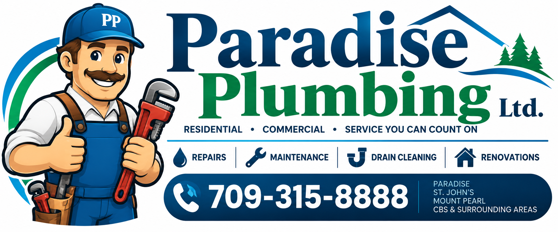 Paradise Plumbing Ltd. Logo